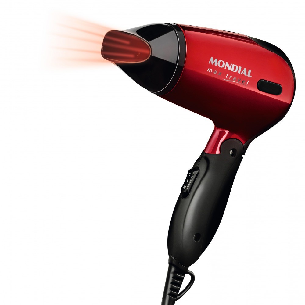 Secador de cabelo 1200 watts dobrável Max Travel Mondial