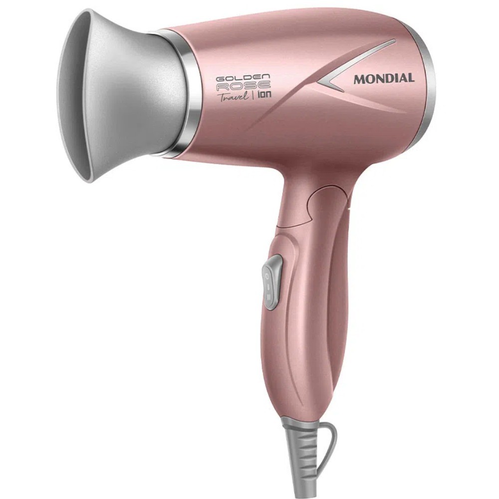 Secador de cabelo 1200W Golden rose travel Mondial — Eletroportáteis