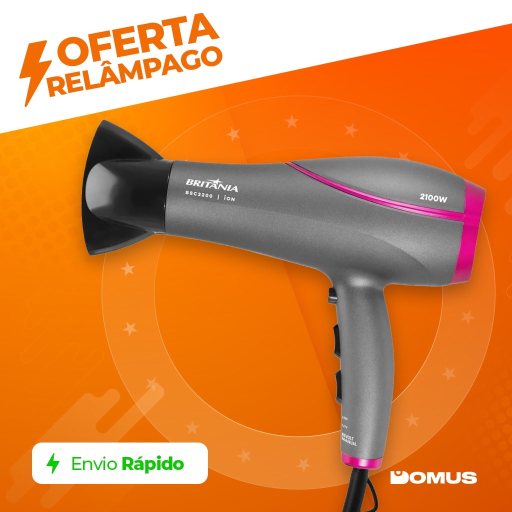 Secador de Cabelo 2100W Bivolt Britânia — Eletroportáteis