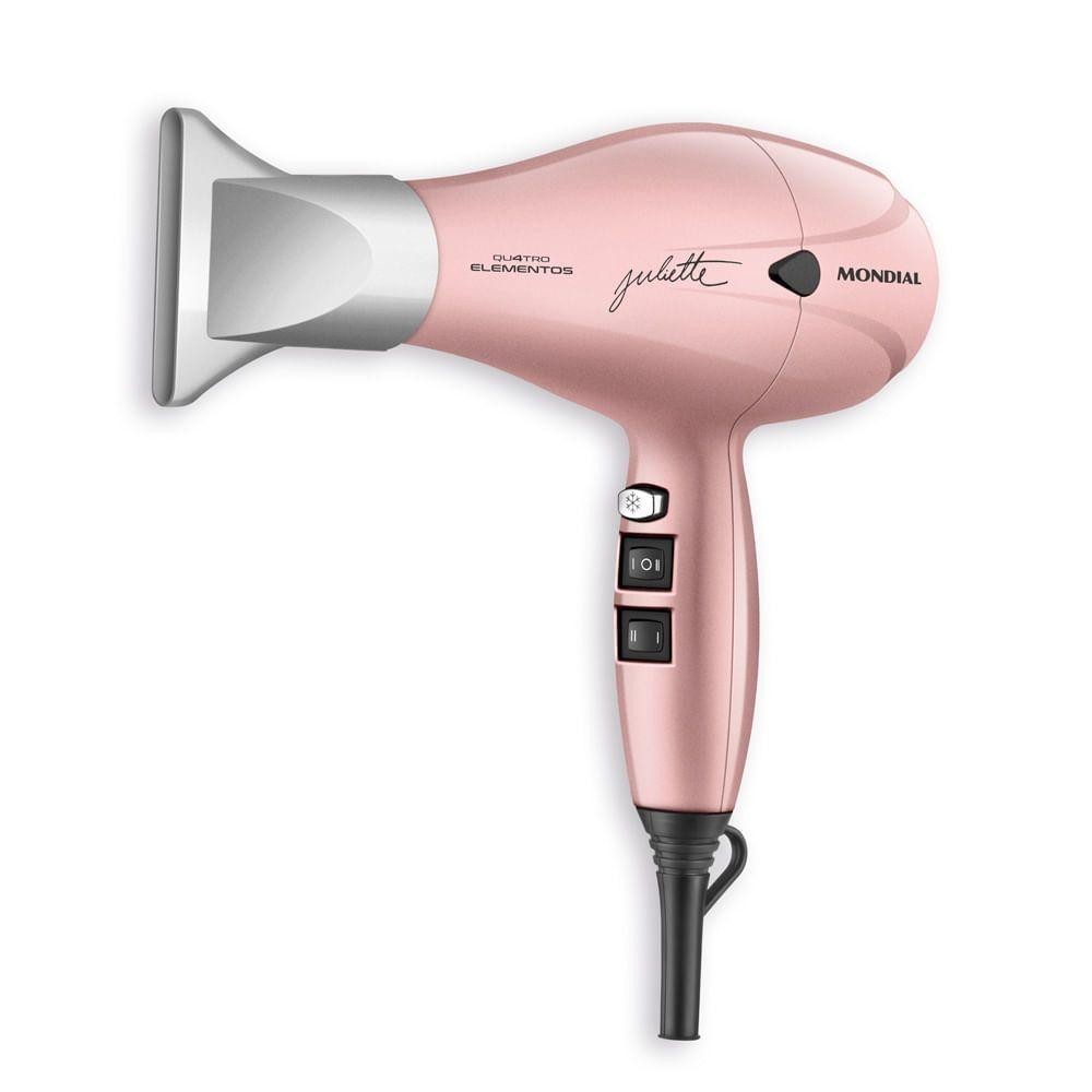 Secador De Cabelo By Juliette Mondial Golden Rose 127V — Eletroportáteis