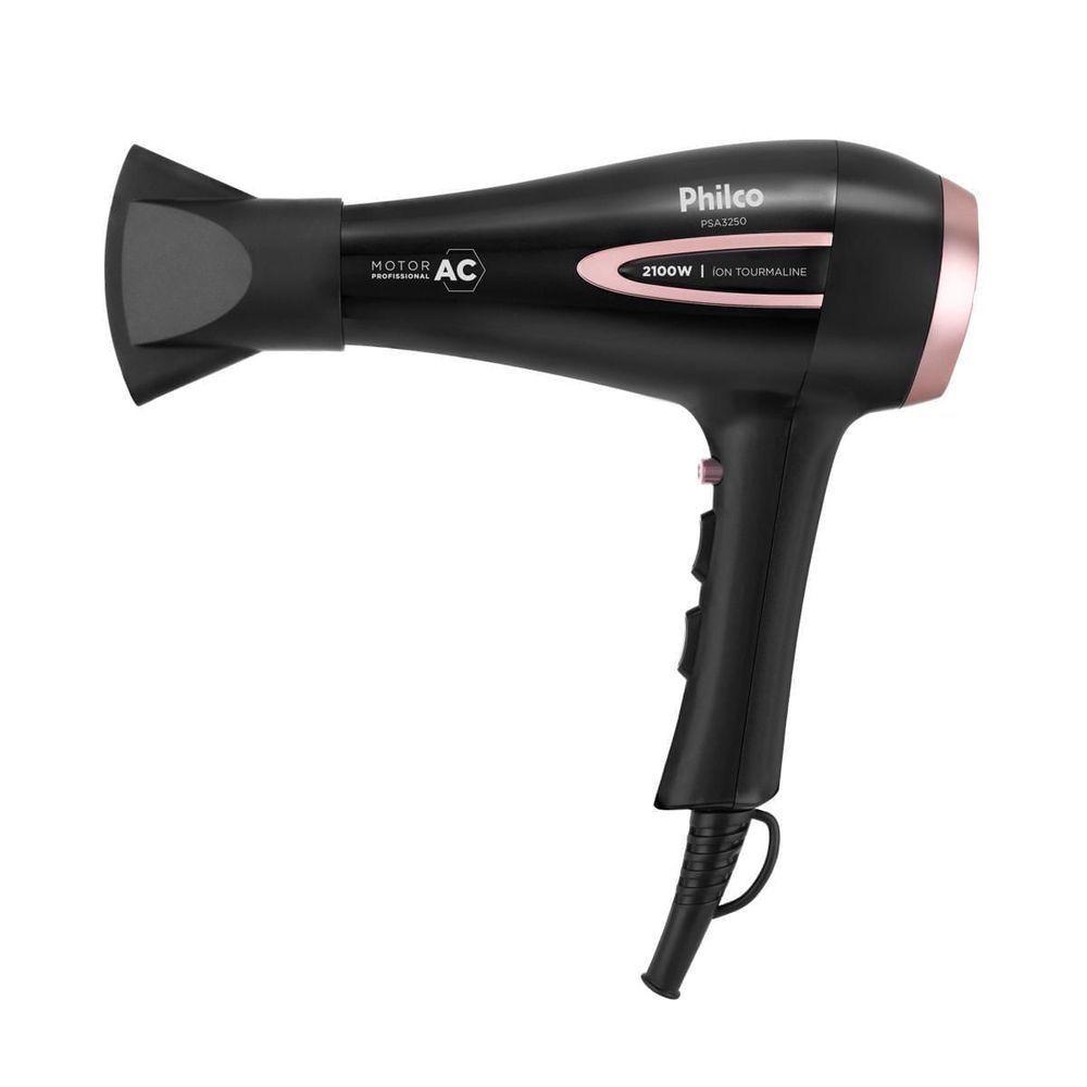 Secador De Cabelo Com íons Tourmaline 2100W Philco 110V — Eletroportáteis