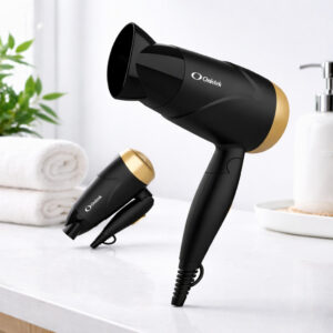 Secador de Cabelo Compacto 1600W Dobrável Baixo Ruído 2 Velocidades