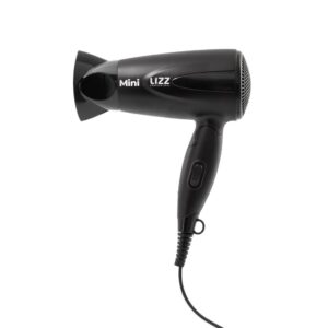 Secador De Cabelo Lizz Mini Preto Bivolt 1200W