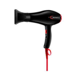 Secador de Cabelo Mondial Turbo Color Red Preto 1900W 220V