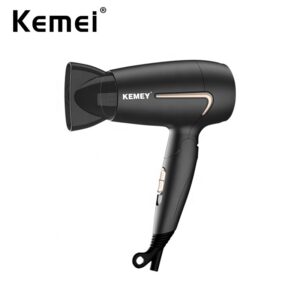 Secador De Cabelo Profissional Kemei Portátil Compacto De 1800W