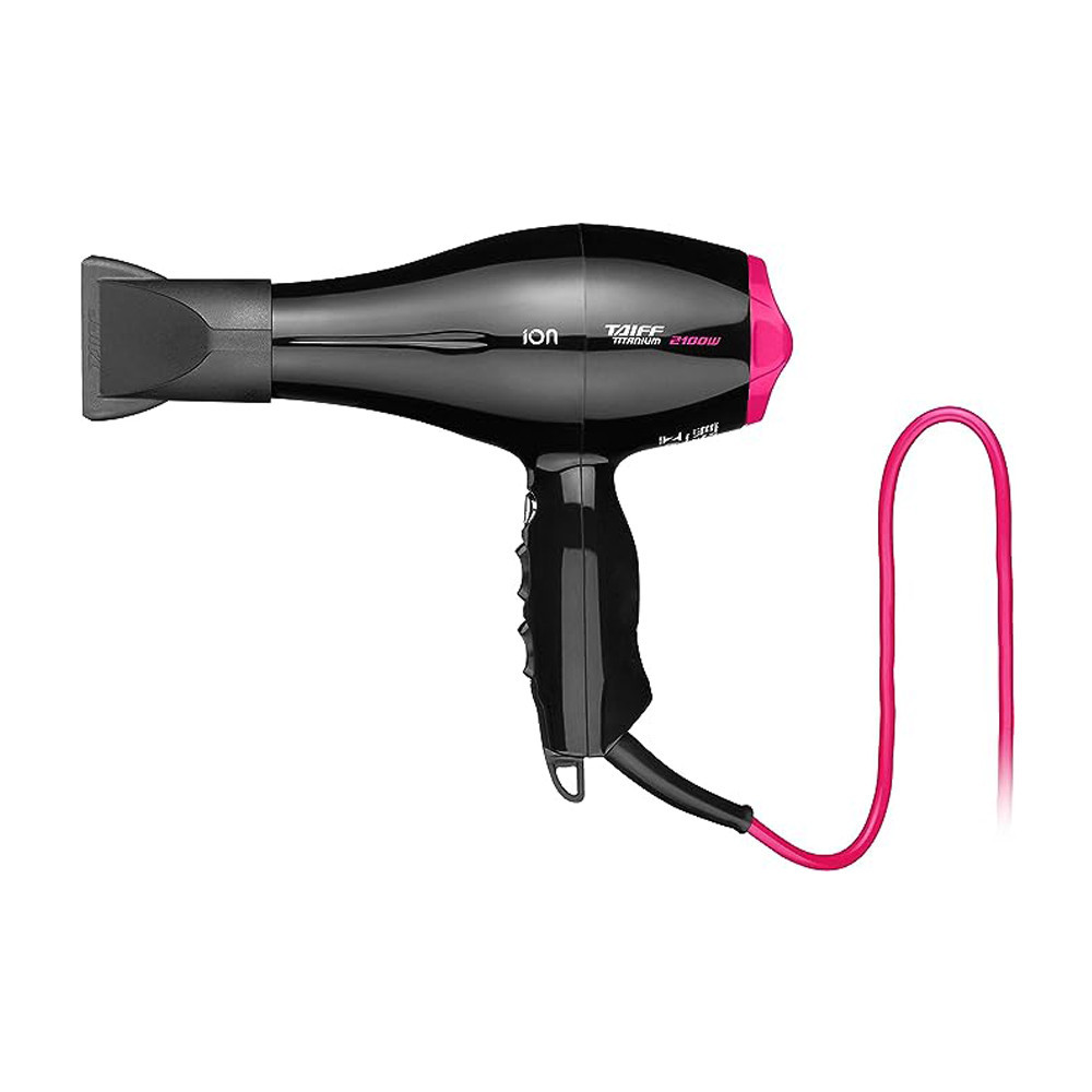 Secador de Cabelo Titanium 2100W Preto Rosa Taiff 127V