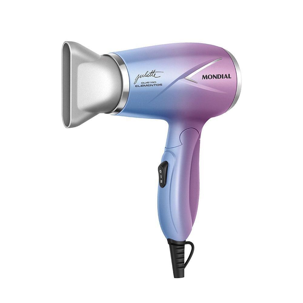 Secador de Cabelo Travel Qu4tro Elementos By Juliette Mondial S Bivolt