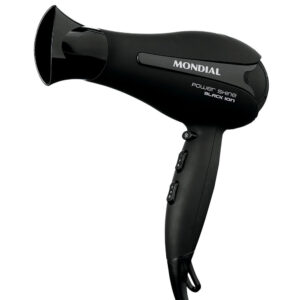 Secador de Cabelos Mondial Power Shine Black Íon 2000W