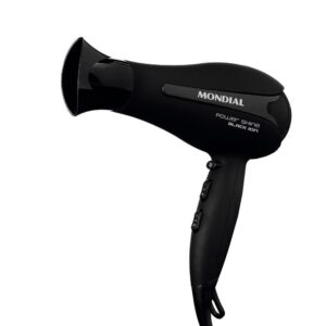 Secador de Cabelos Mondial Power Shine Black Íon 2000W