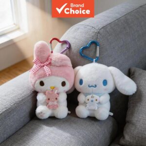 Série Oficial de Pingentes de Pelúcia Sanrio Good Friends, Chaveiro