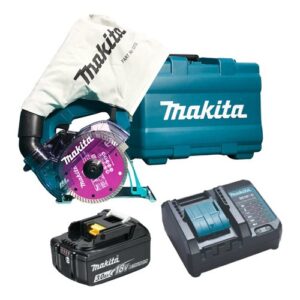 Serra Mármore Makita 18V DCC500ZKX1 Com Bateria 3Ah e Carregador