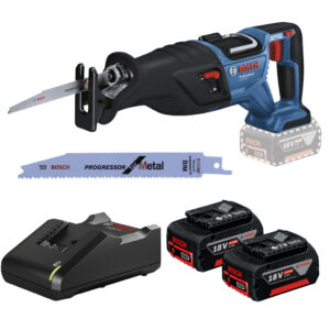 Serra Sabre 18V Brushless Sem Fio Com Carregador e 2 Baterias Bosch