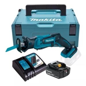 Serra Sabre Bateria 18v 5ah Makita Djr185z Carregador RapidoMaleta