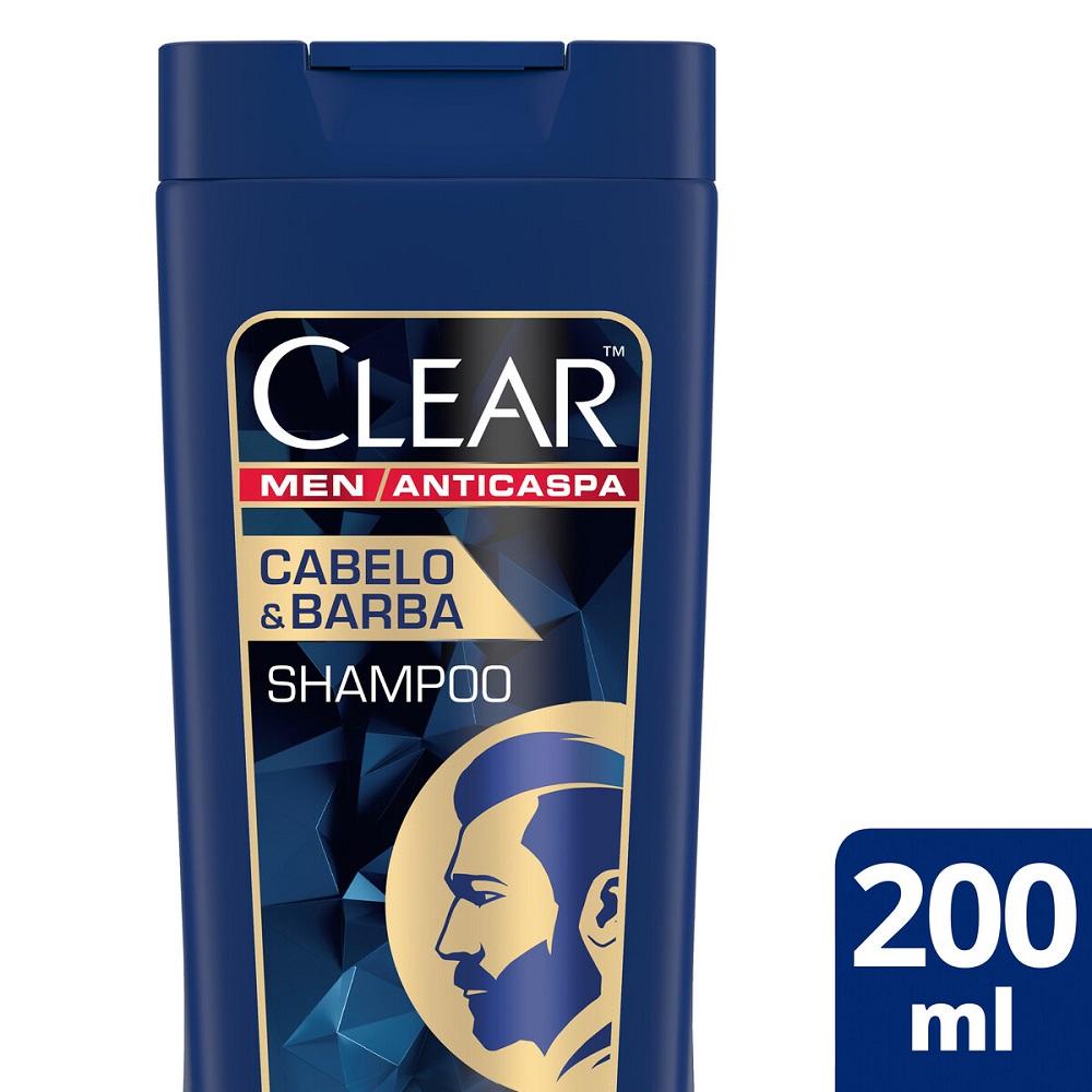 Shampoo Anticaspa Clear Men Cabelo Barba 200ml