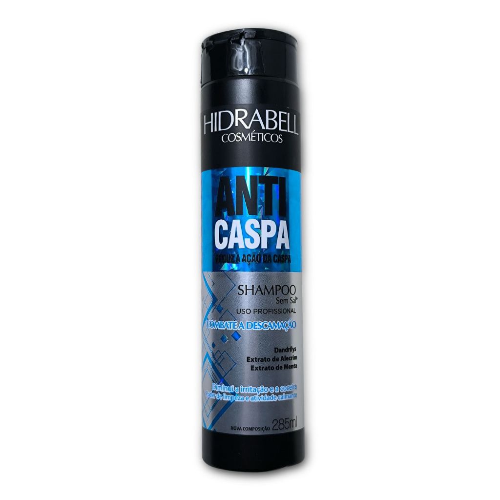 Shampoo Anticaspa Hidrabell Sem Sal Uso Profissional 285ml