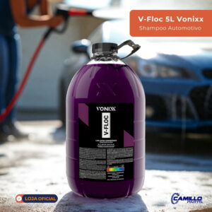 Shampoo Automotivo Concentrado Vonixx V-Floc 5L Brilho Intenso e Alto