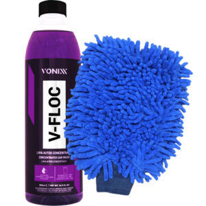 Shampoo Automotivo V-Floc 500ml Super Concentrado Luva Microfibra