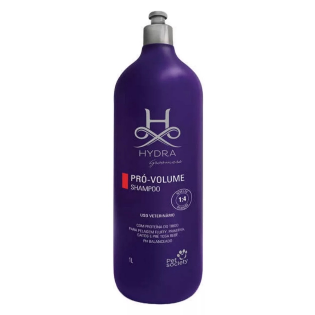 Shampoo Brilho e Volume Pro Volume 1L Hydra Petsociety — Cabelos