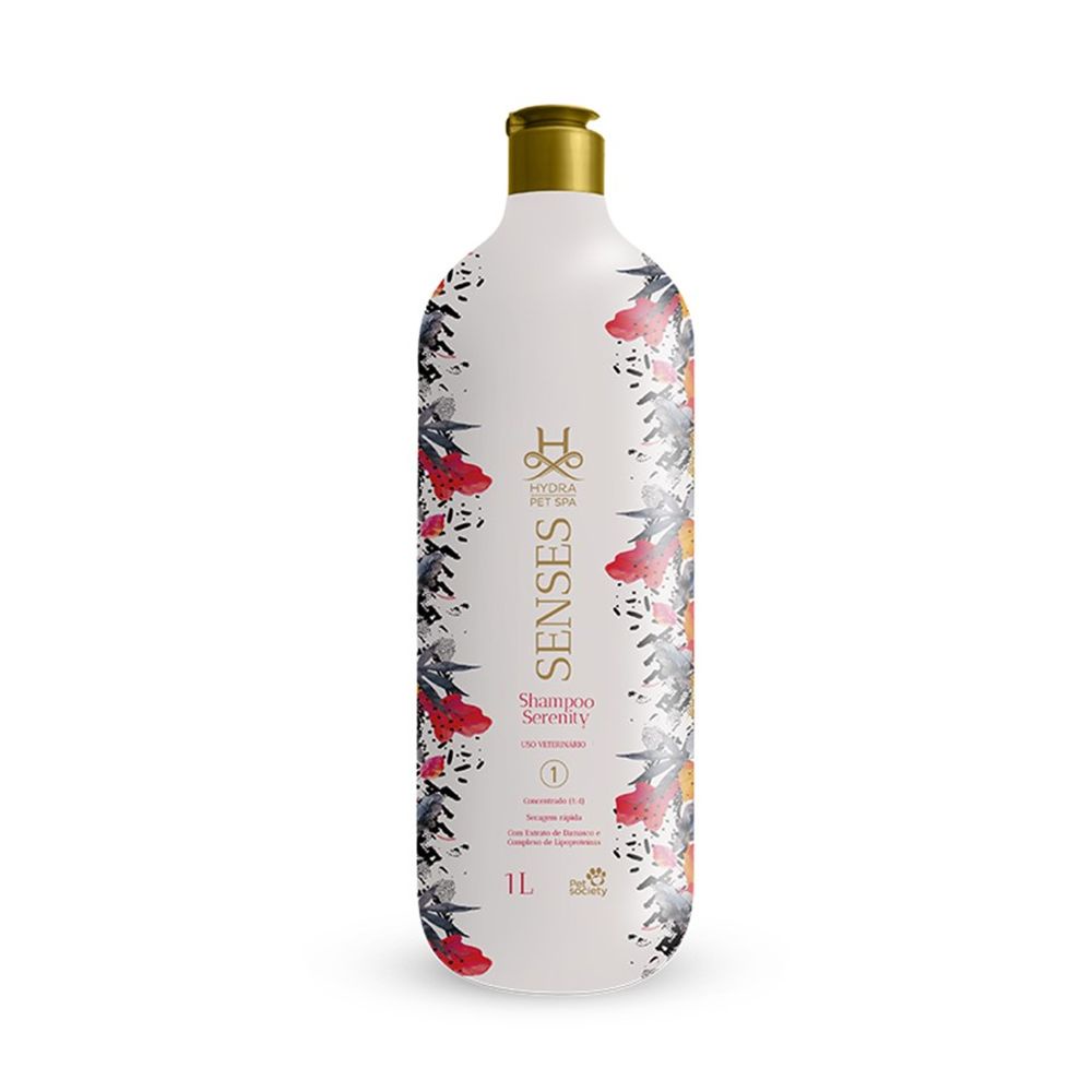 Shampoo Cachorro Gato Hydra Pet Spa Senses Serenity Extrato de