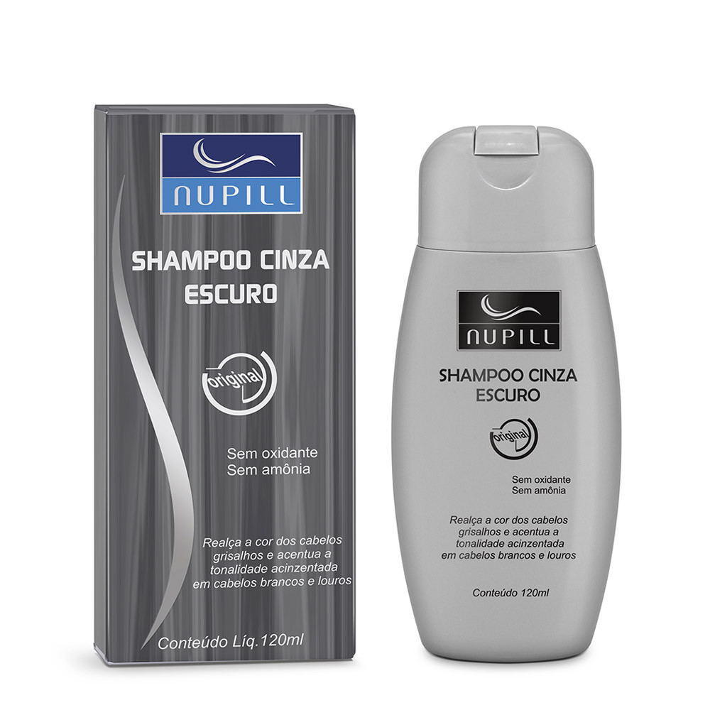 Shampoo Cinza Escuro Nupill 120ml