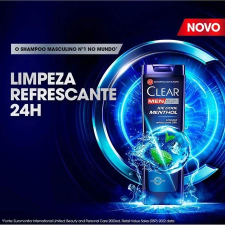Shampoo Clear Men Anticaspa Ice Cool Menthol 200ml — Cabelos
