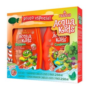 Shampoo Condicionador Acqua Kids Lisos e Finos 250ml