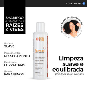 Shampoo de Cachos: Limpa Profundo com Maciez Raízes Vibes