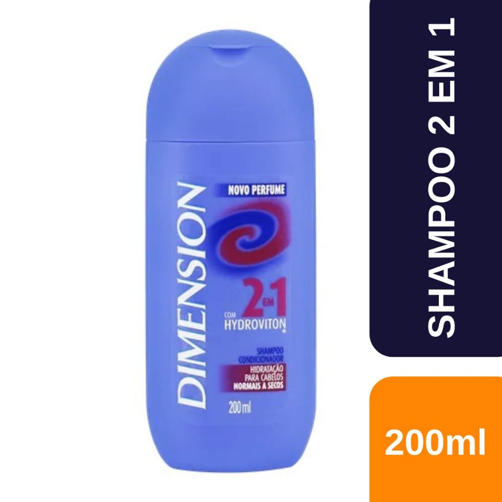 Shampoo Dimension Anticaspa 2 em 1 para Cabelos Secos 200ml