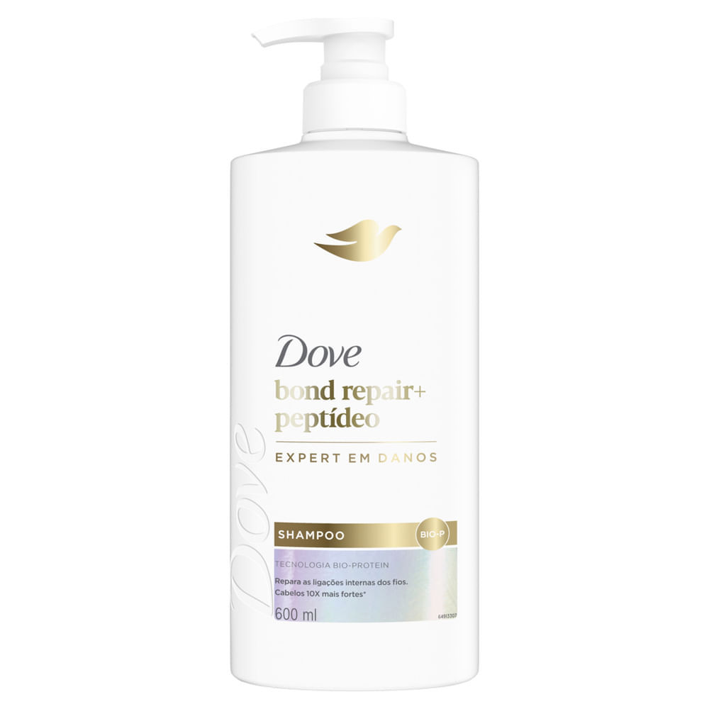 Shampoo Dove Bond Repair Peptídeo 600ml — Cabelos