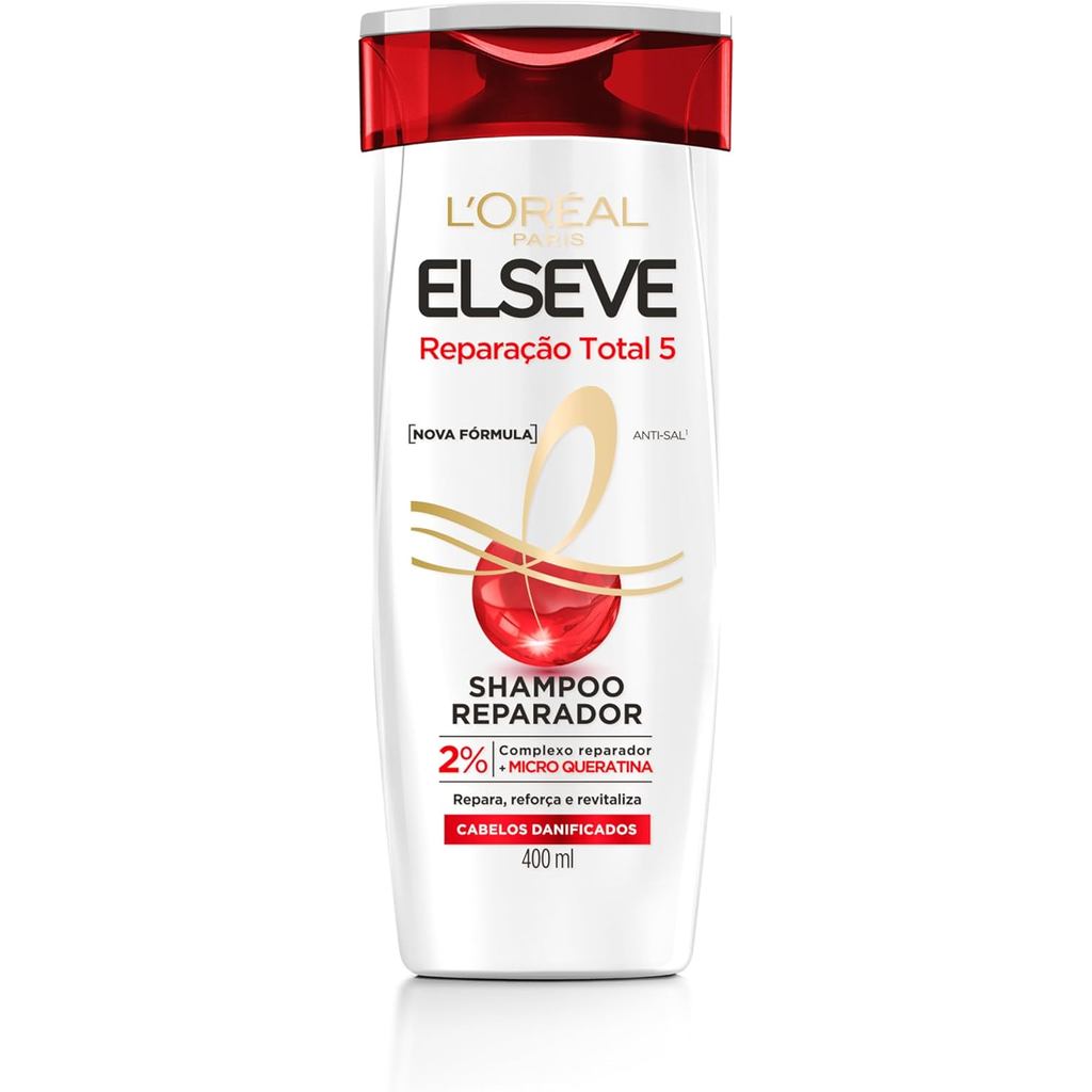 Shampoo Elseve Reparação Total 5 400ml — Cabelos