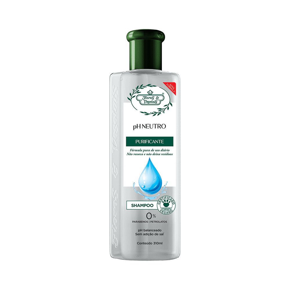 Shampoo Flores Vegetais Ph Neutro Purificante 310ml