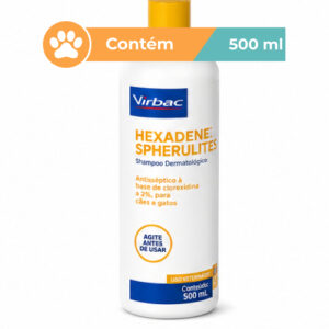 Shampoo Hexadene Spherulites Virbac Cães Gatos 500ml