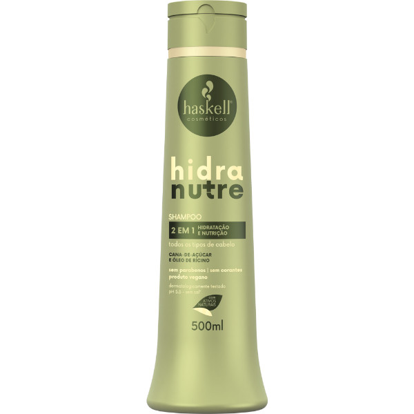 Shampoo Hidranutre 500ml Haskell Hidratação, nutrição e brilho — Cabelos
