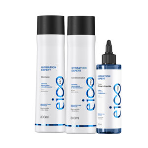 Shampoo Hydration Eico Pro e Condicionador 300 Máscara Liquida