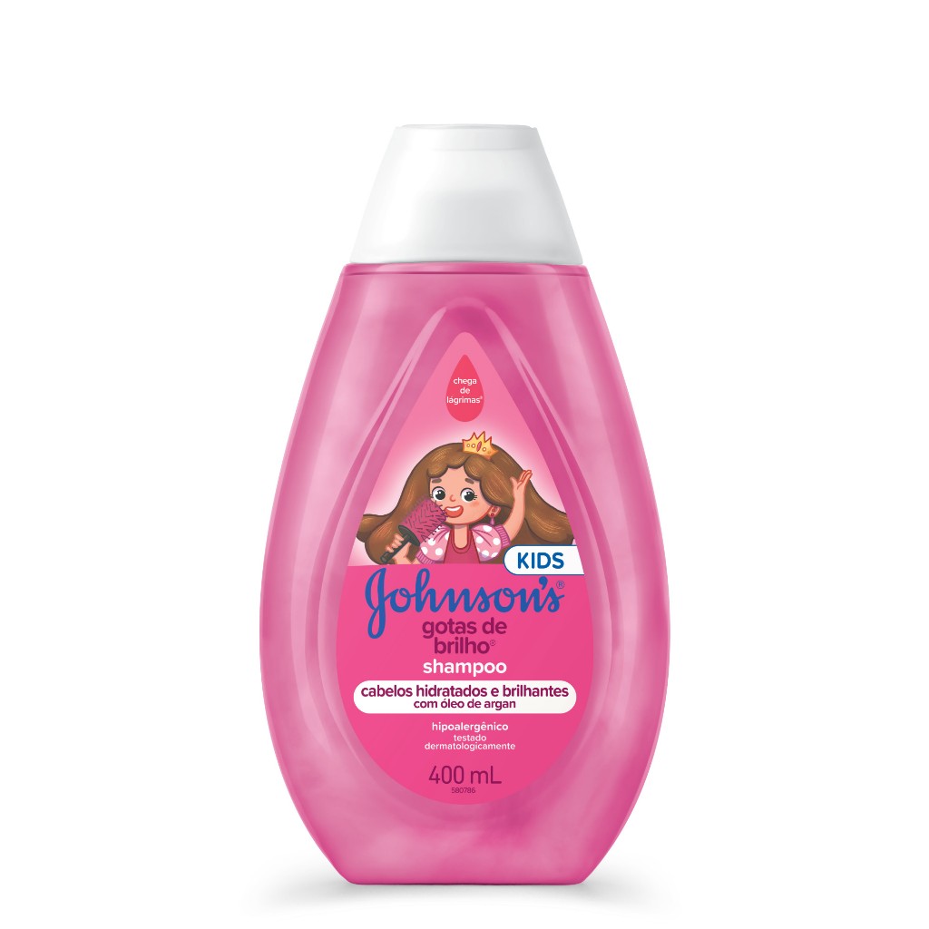 Shampoo Infantil Johnson's® Gotas De Brilho, 400mL