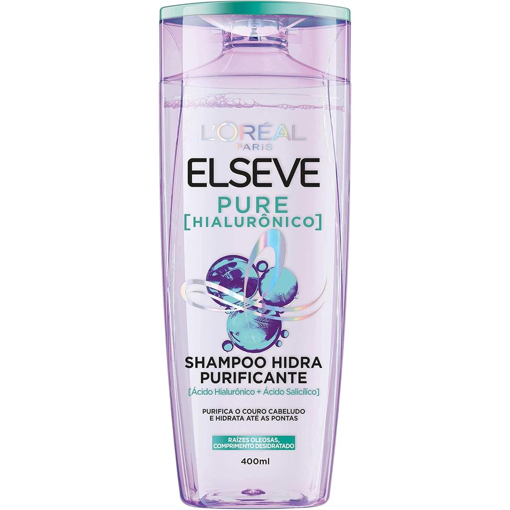Shampoo L'Oréal Paris Elseve Pure Hialurônico 400ml