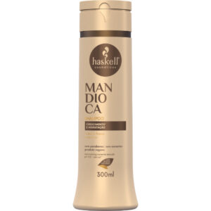 Shampoo Mandioca 300ml Haskell Limpeza suave e brilho intenso para