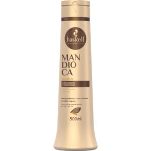 Shampoo Mandioca 500ml Haskell Limpeza suave e brilho intenso para