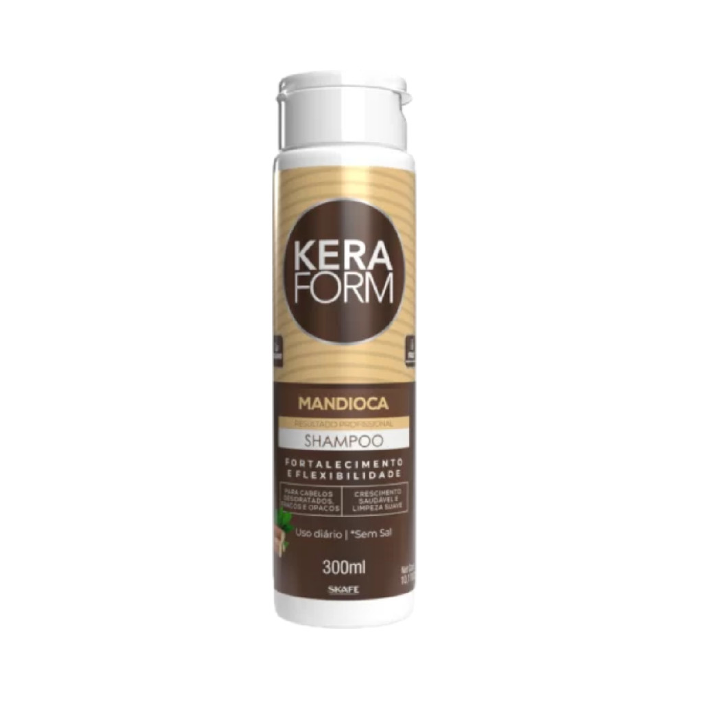 Shampoo Mandioca Fortalecimento Protetor Keraform 300Ml