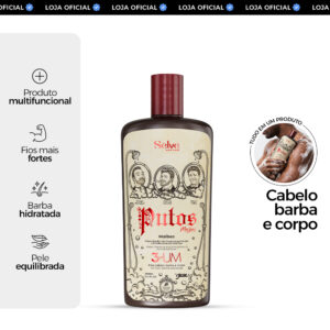 Shampoo Masculino 3 em 1: Limpa e Fortalece Putos Machos