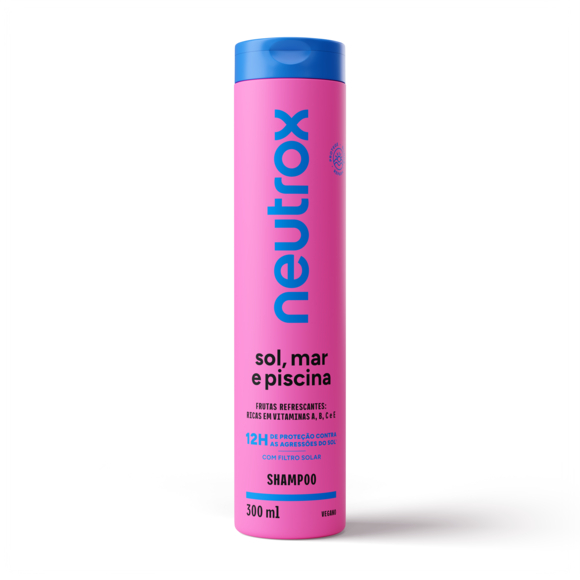 Shampoo Neutrox Sol, Mar E Piscina Com 300ml