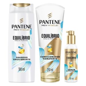 Shampoo Pantene EQ 300ml Condicionador 250ml Serum