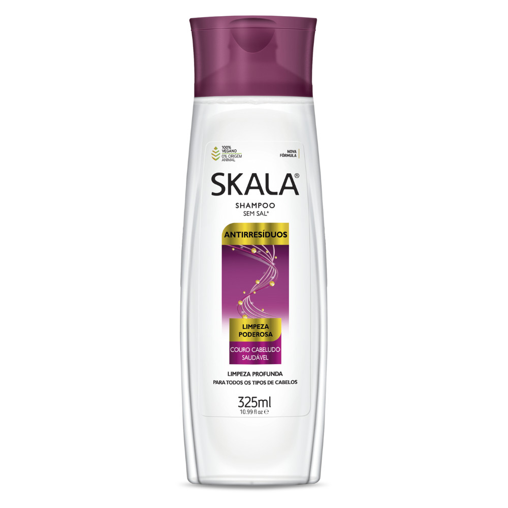 Shampoo Para Cabelo S.o.s Anti-Resíduo Vegano Skala 325ml