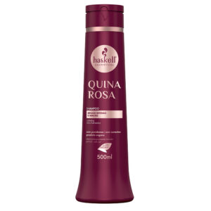 Shampoo Quina Rosa 500ml Haskell Revitalização suave para cabelos