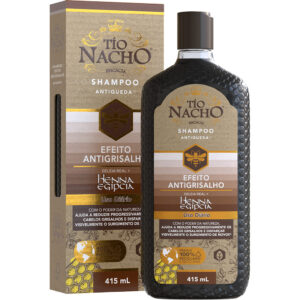 Shampoo Tio Nacho Antigrisalho 415ml Antiqueda e Henna Egípcia