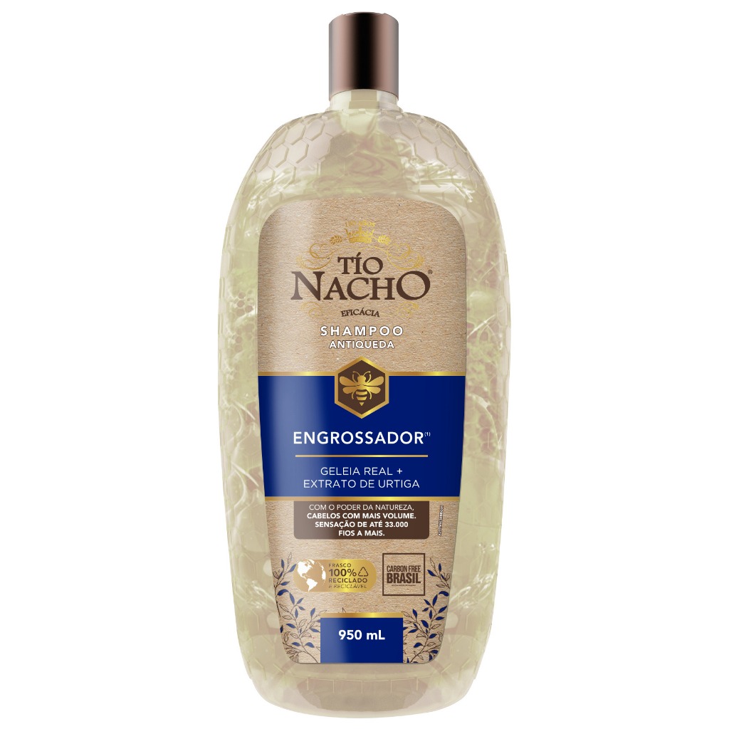 Shampoo Tio Nacho Engrossador 950ml Antiqueda e Mais Volume — Cabelos