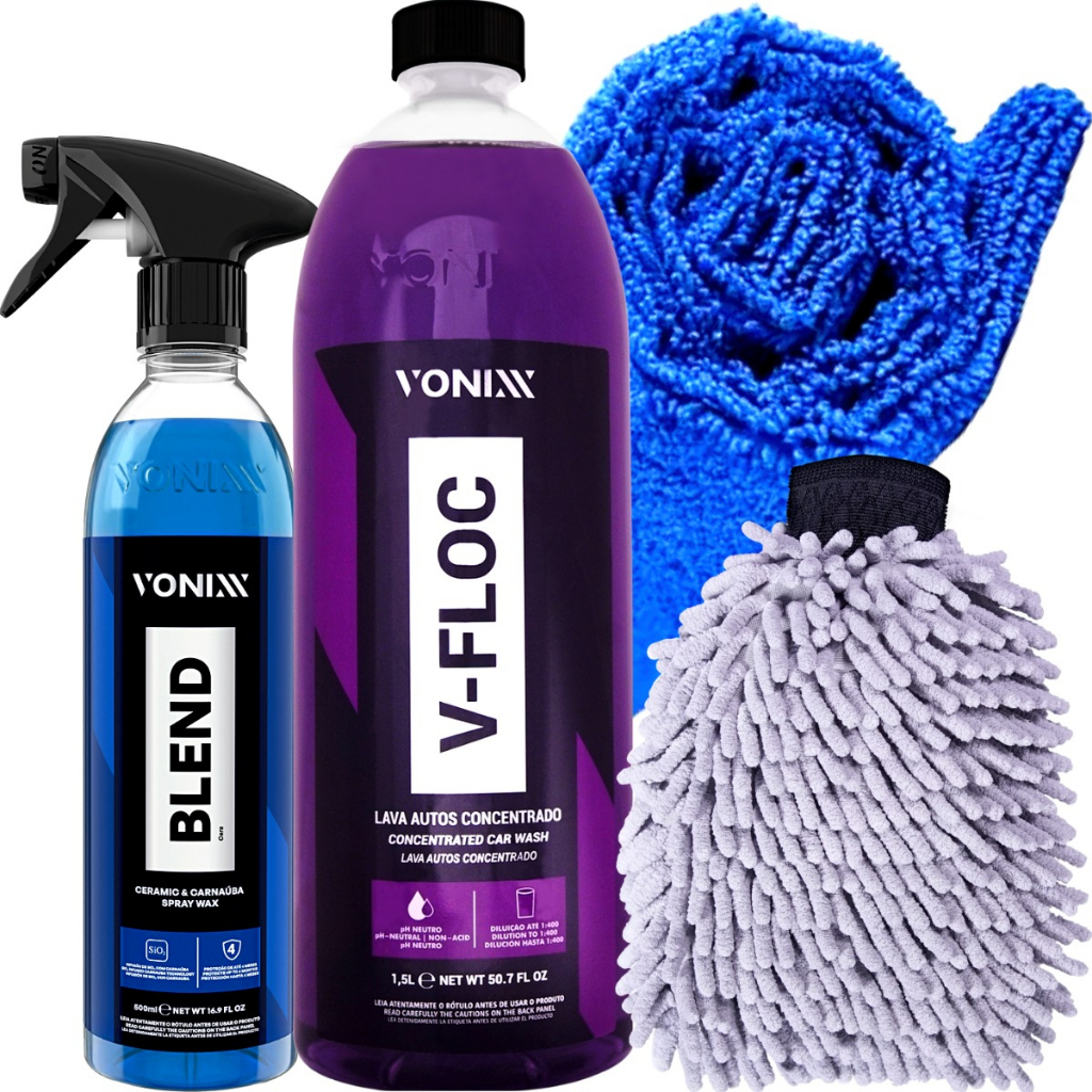 Shampoo V-floc 1,5l Cera Blend Spray Limpeza Automotiva — Cabelos