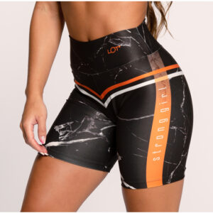 Short Fitness Academia Feminino Bermuda Suplex Estampada Strong