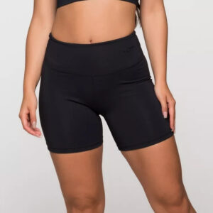 Short Fitness Feminino Bermuda Academia Poliamida Básico Liso Lot