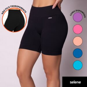 Short Legging Selene Poliamida Sem Costura Bermuda Academia Sem Zero
